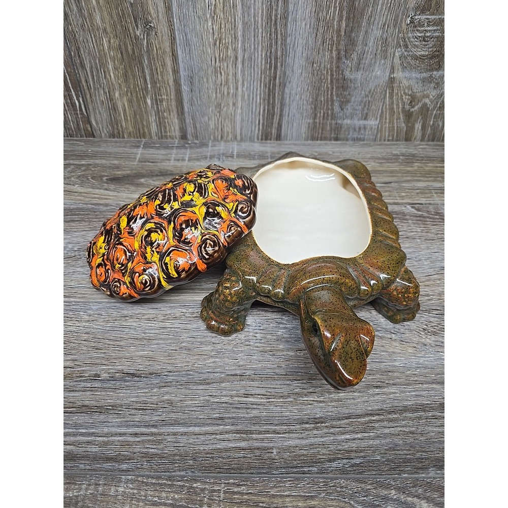 ARNELS Ceramic Tortoise / Turtle Trinket Box Key Holder Vintage - Picture 6 of 11